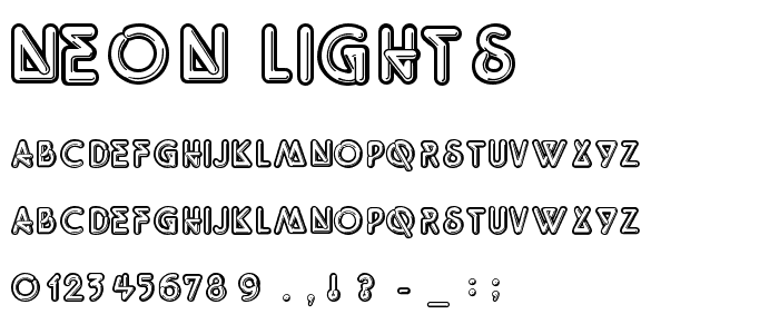 Neon Lights font